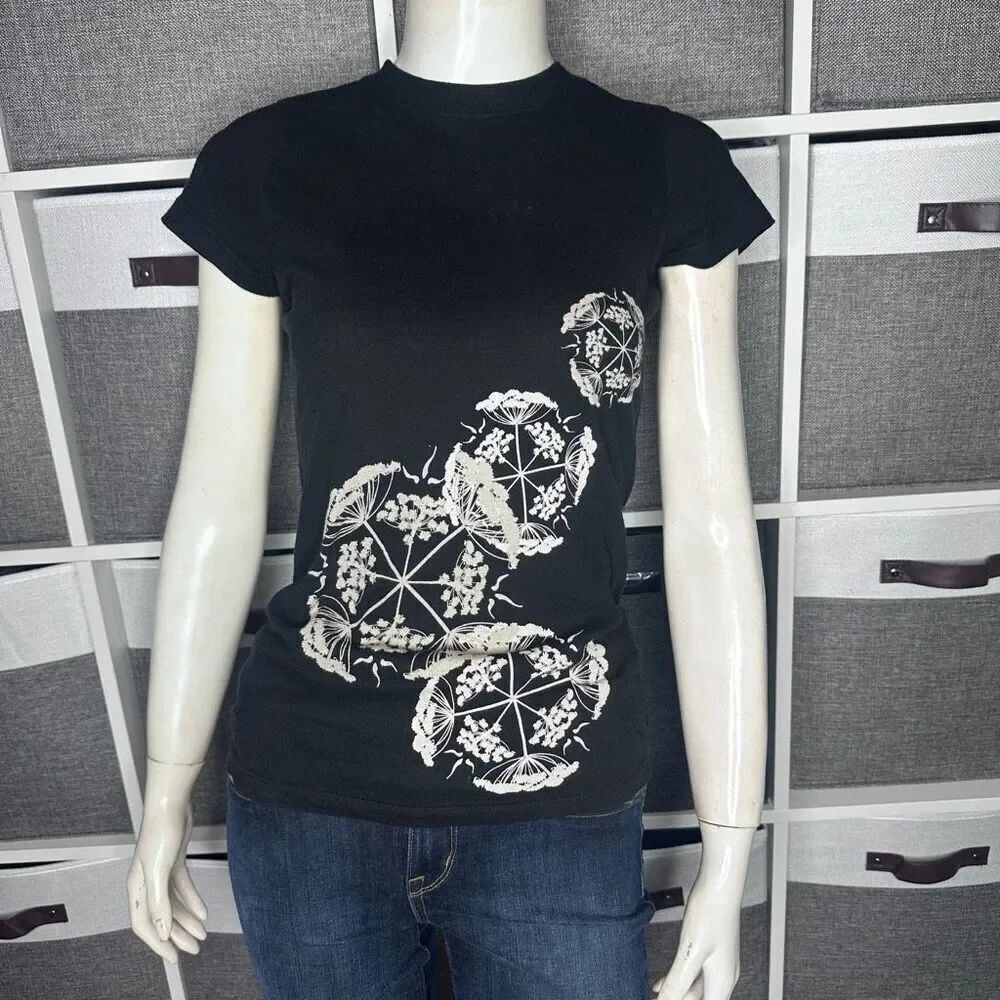 Prana Dandelion Wish Flower T-Shirt Size XS